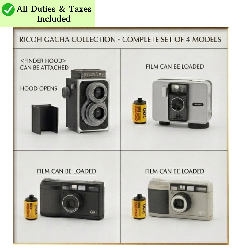 RICOH Miniature Camera Gashapon Set of 4 | Official KENELE STORE