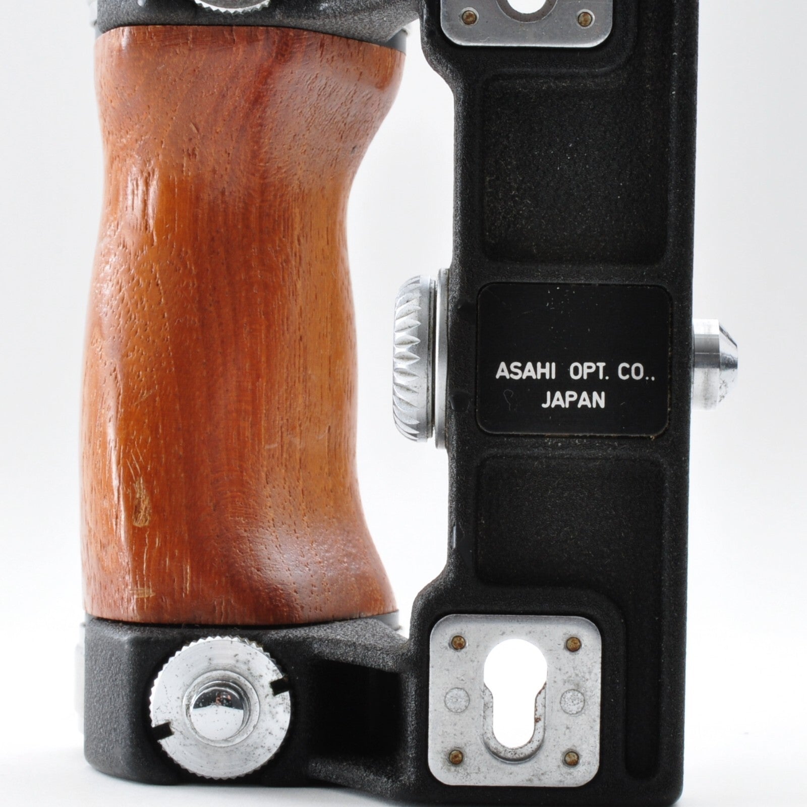 ASAHI PENTAX Wood Hand Grip For 6x7 67 67II Excellent+++++ From JAPAN y0035
