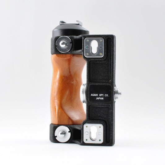 ASAHI PENTAX Wood Hand Grip For 6*7 6x7 67 67II  Excellent+++ From JAPAN 0161