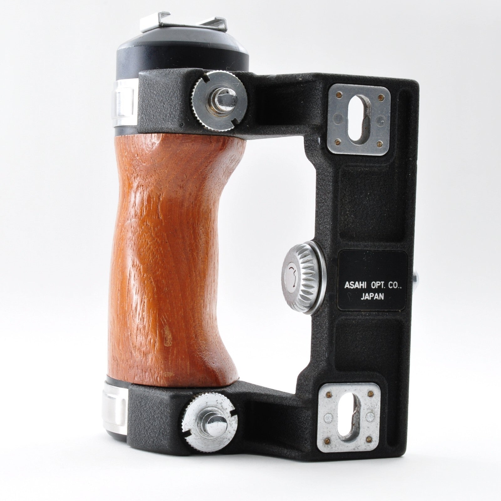 ASAHI PENTAX Wood Hand Grip For 6x7 67 67II Excellent+++++ From JAPAN y0035