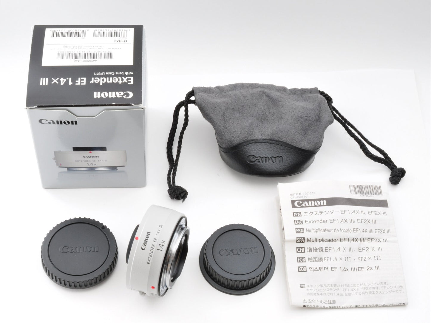 Canon Extender EF 1.4x III  AF Teleconverter for EOS w/Box Near Mint Japan y0057
