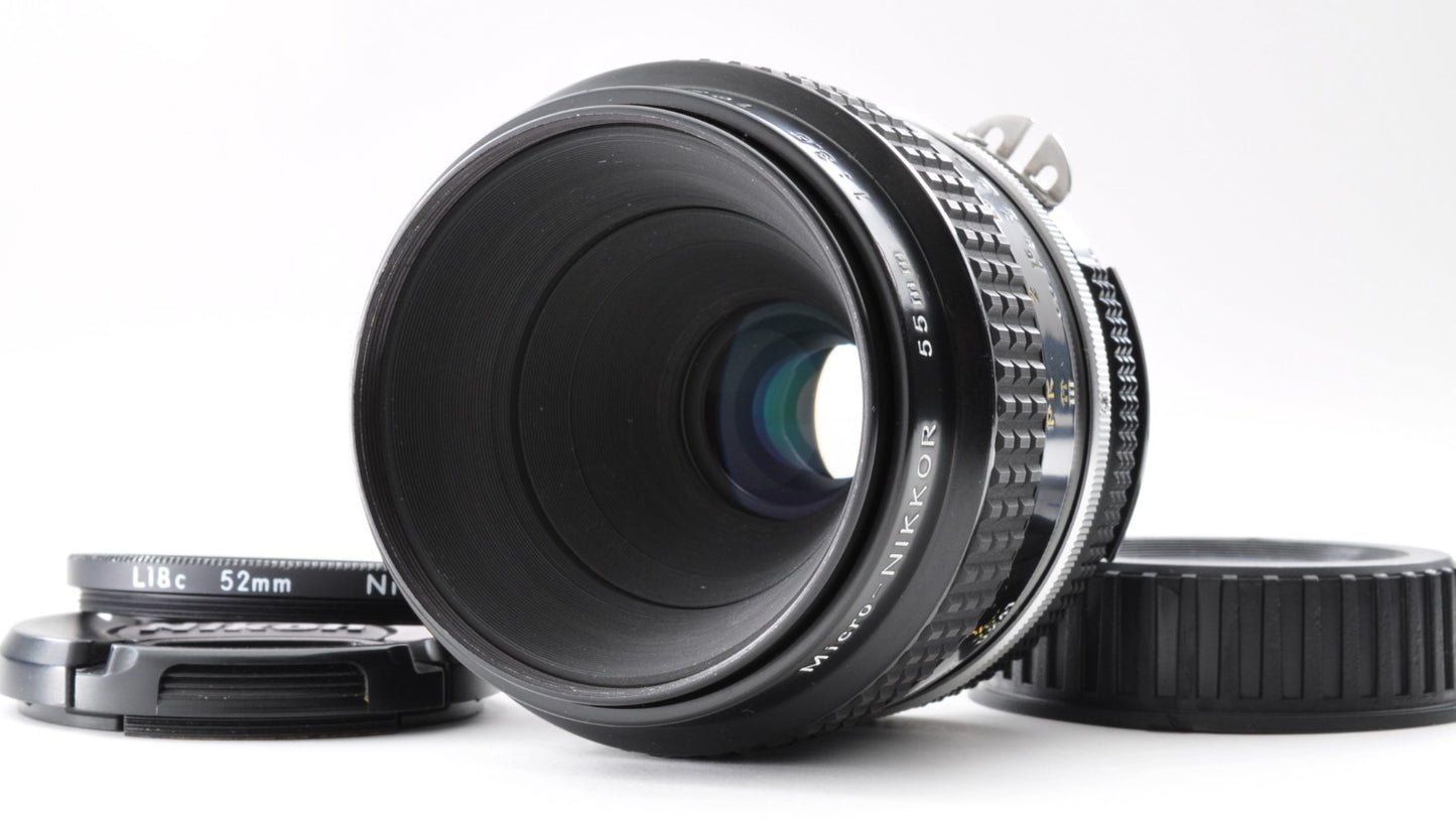 Nikon Ai Micro Nikkor 55mm F/3.5 MF Lens For Nikon F Mount Near Mint From Japan