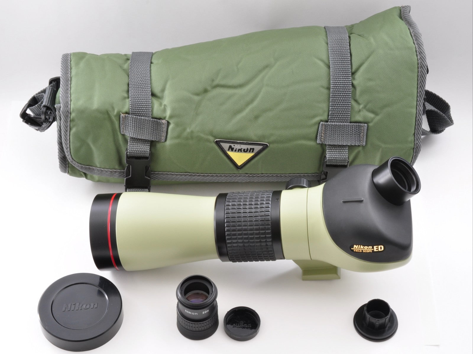 Nikon Fieldscope ED II-A D=60 P 20x Eyepiece w/Case Near Mint From Japan y0099
