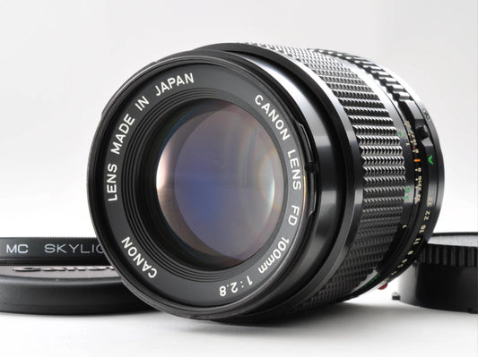 Canon NEW FD 100mm F/2.8 MF NFD Lens w/Filter Near Mint From Japan y0116