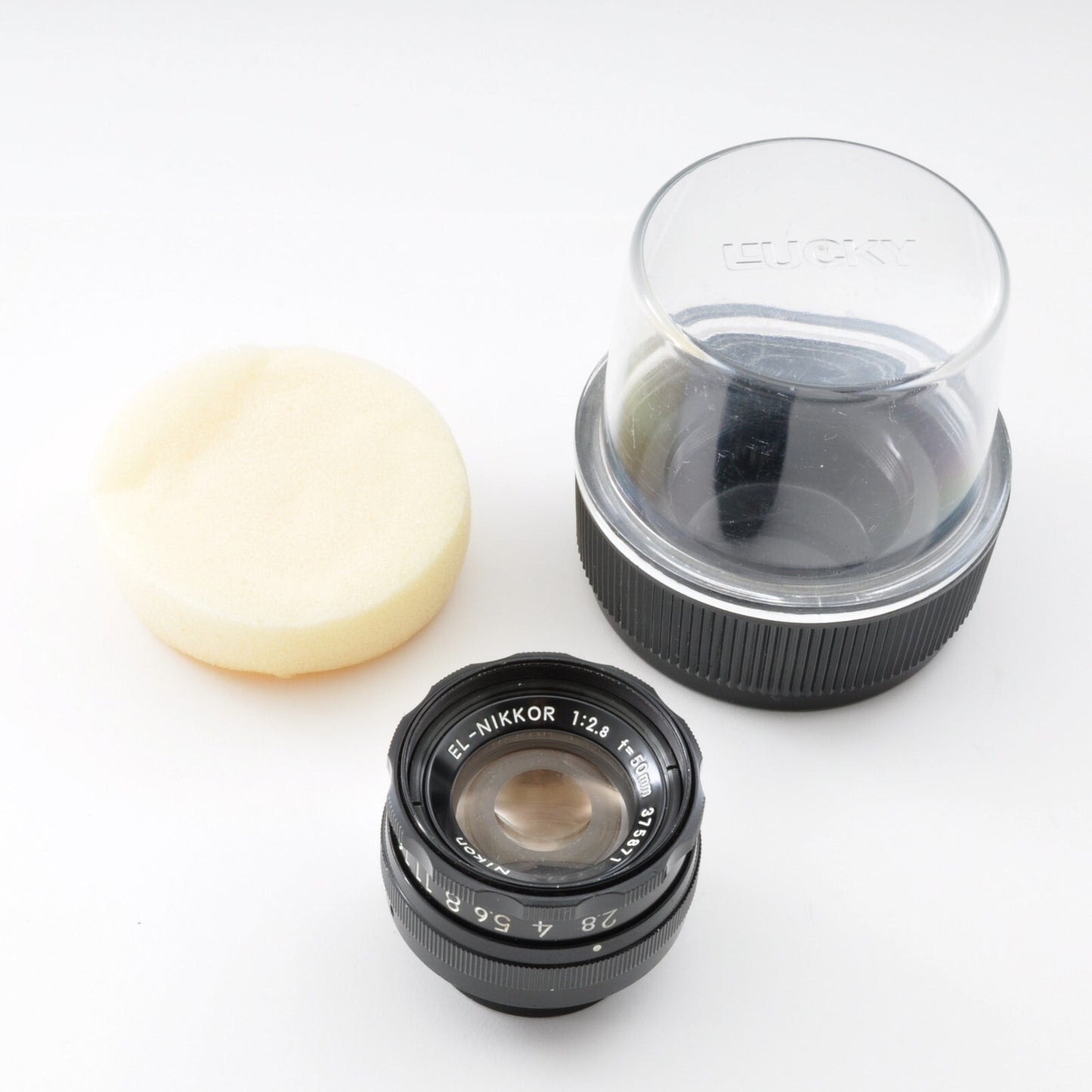 Nikon EL Nikkor 50mm F/2.8 Enlarging Lens M39 w/Case Excellent Japan 0183