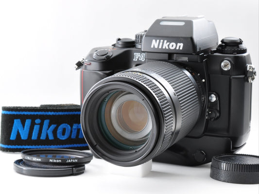 Nikon F4S MB-21 35mm Film Camera AF 70-210mm F/4-5.6 NO LEAK Near Mint Japan