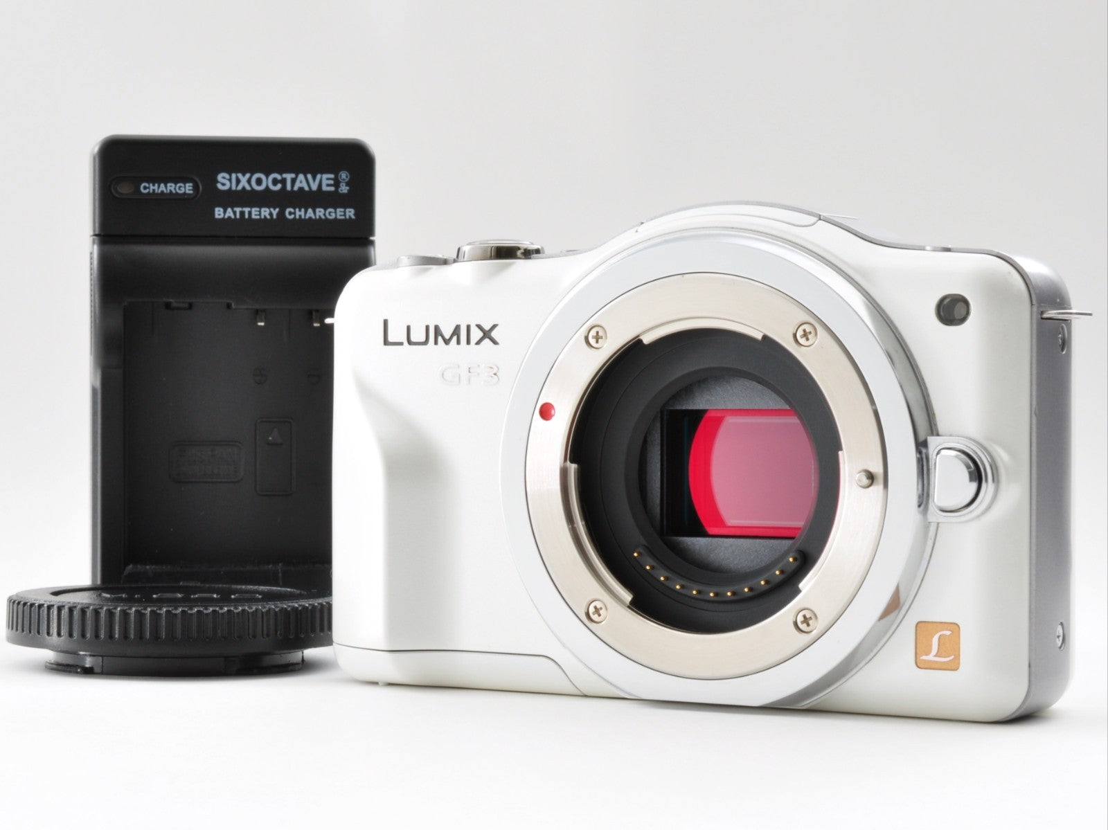 Panasonic LUMIX DMC-GF3 Digital Camera White Body Only Near Mint From Japan 0238