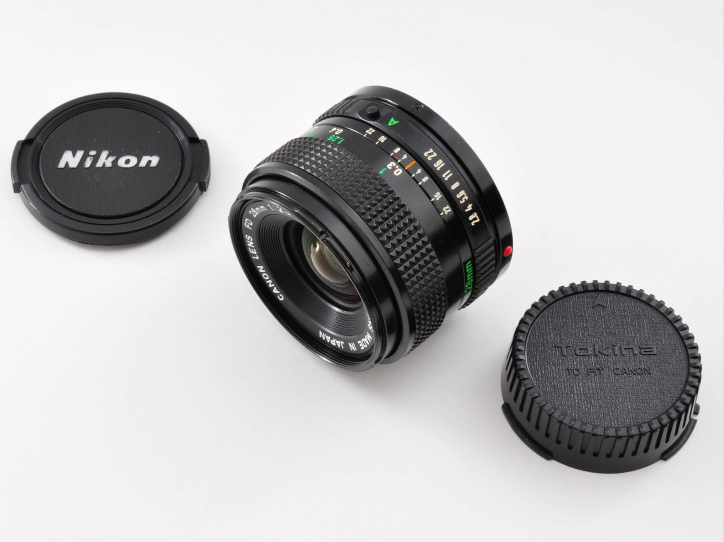 Canon NEW FD NFD 28mm f/2.8 MF Wide Angle Lens Near Mint From Japan 0307
