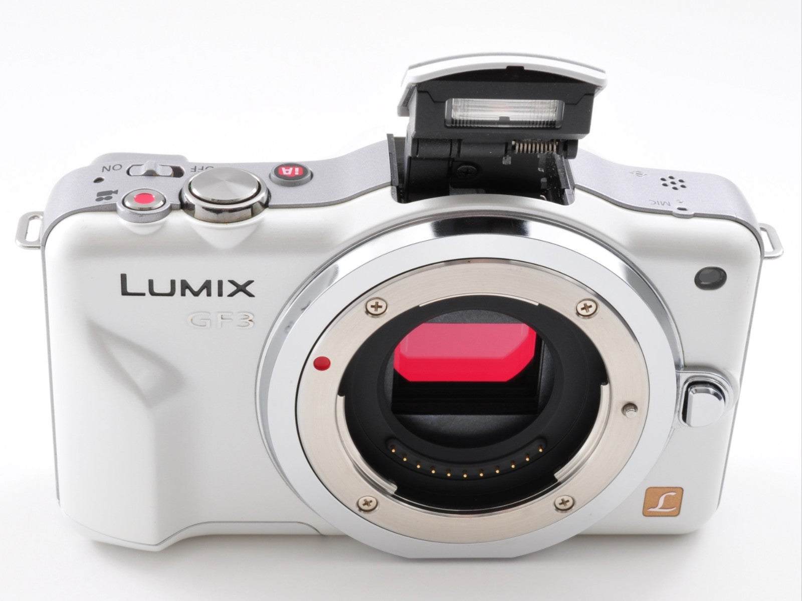 Panasonic LUMIX DMC-GF3 Digital Camera White Body Only Near Mint From Japan 0238