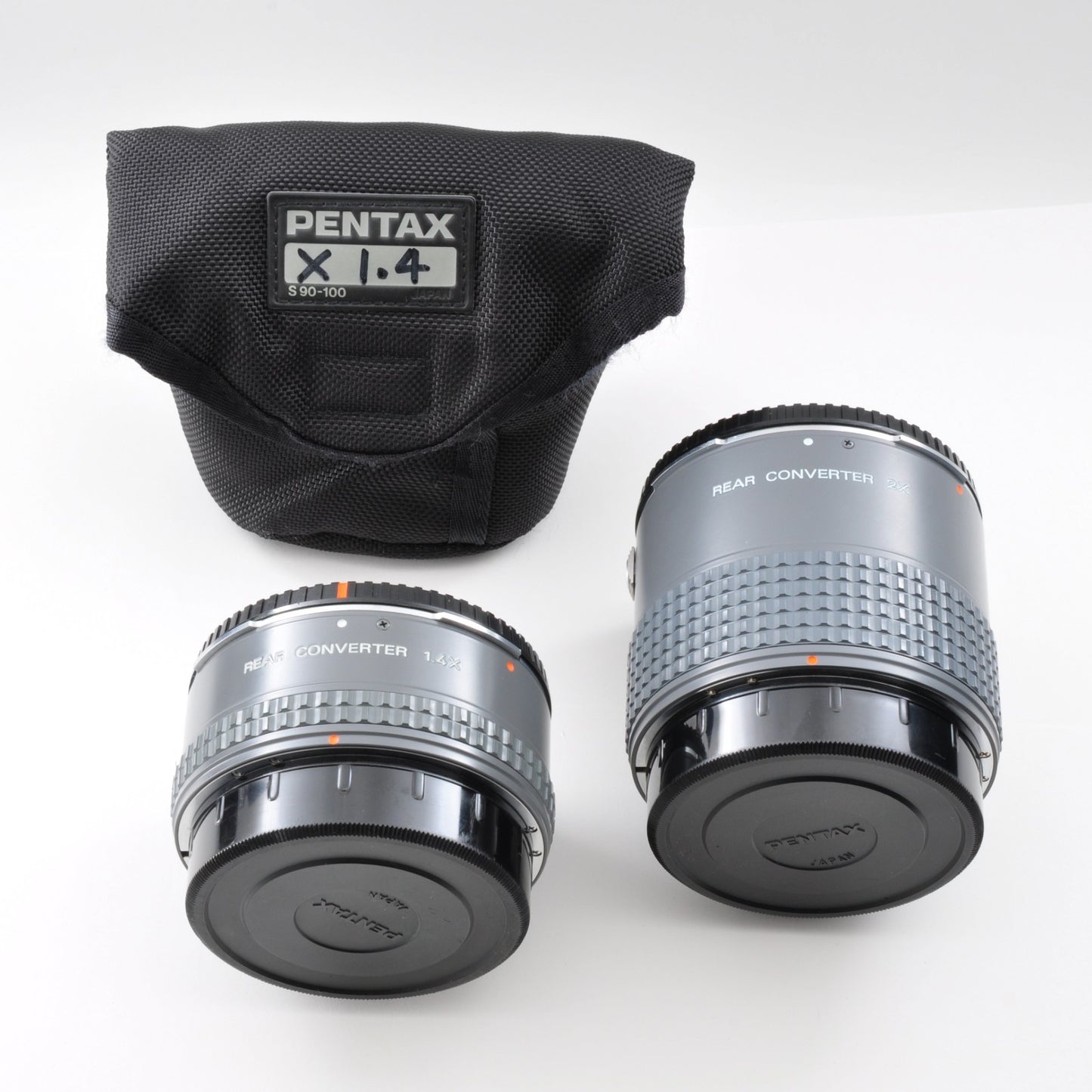 PENTAX 67 6x7 Rear Converter 1.4x 2x w/Case Near Mint From Japan 0277/y0110