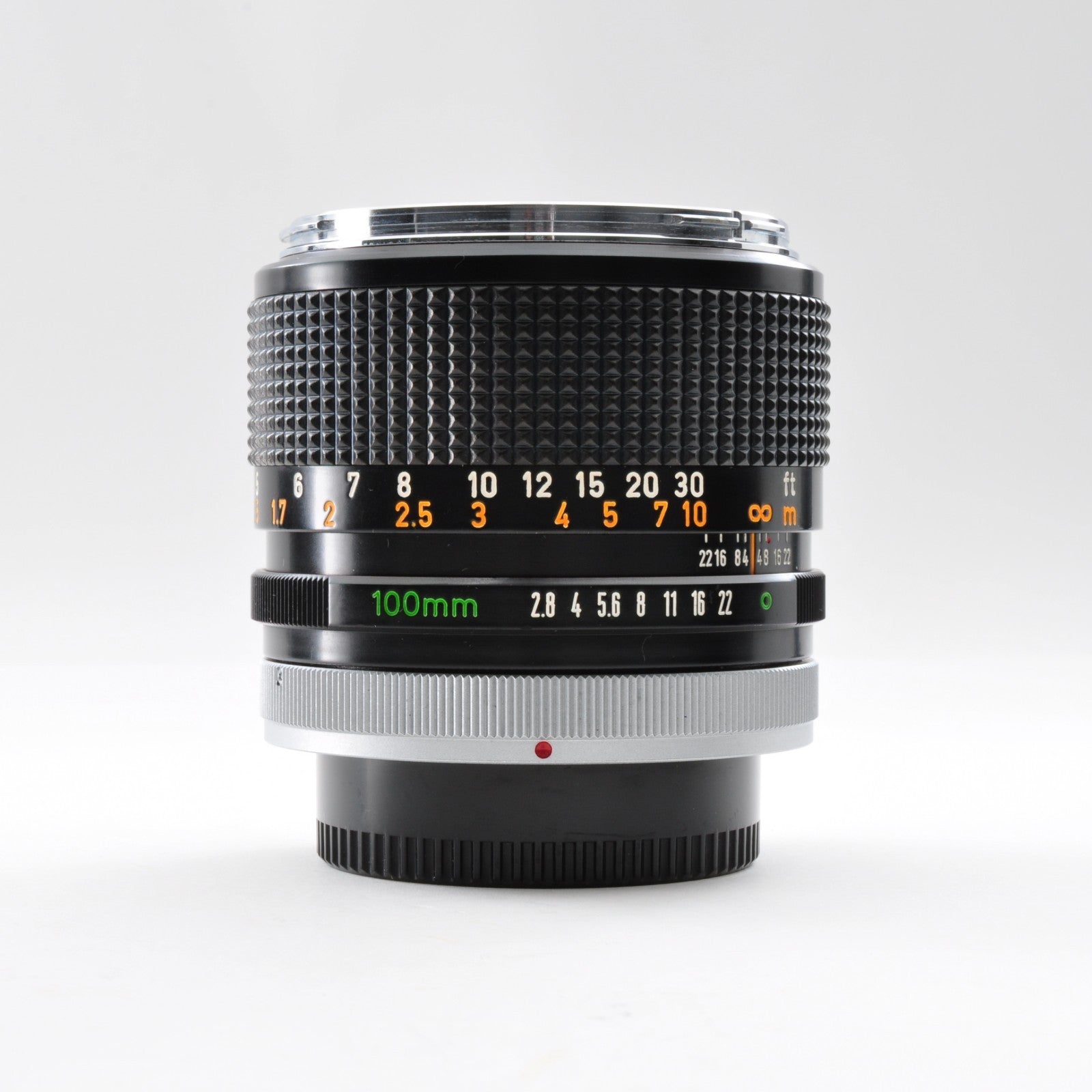 Canon FD 100mm f/2.8 Silver Nose "O" Portrait Prime MF Lens NEAR MINT Japan 0305