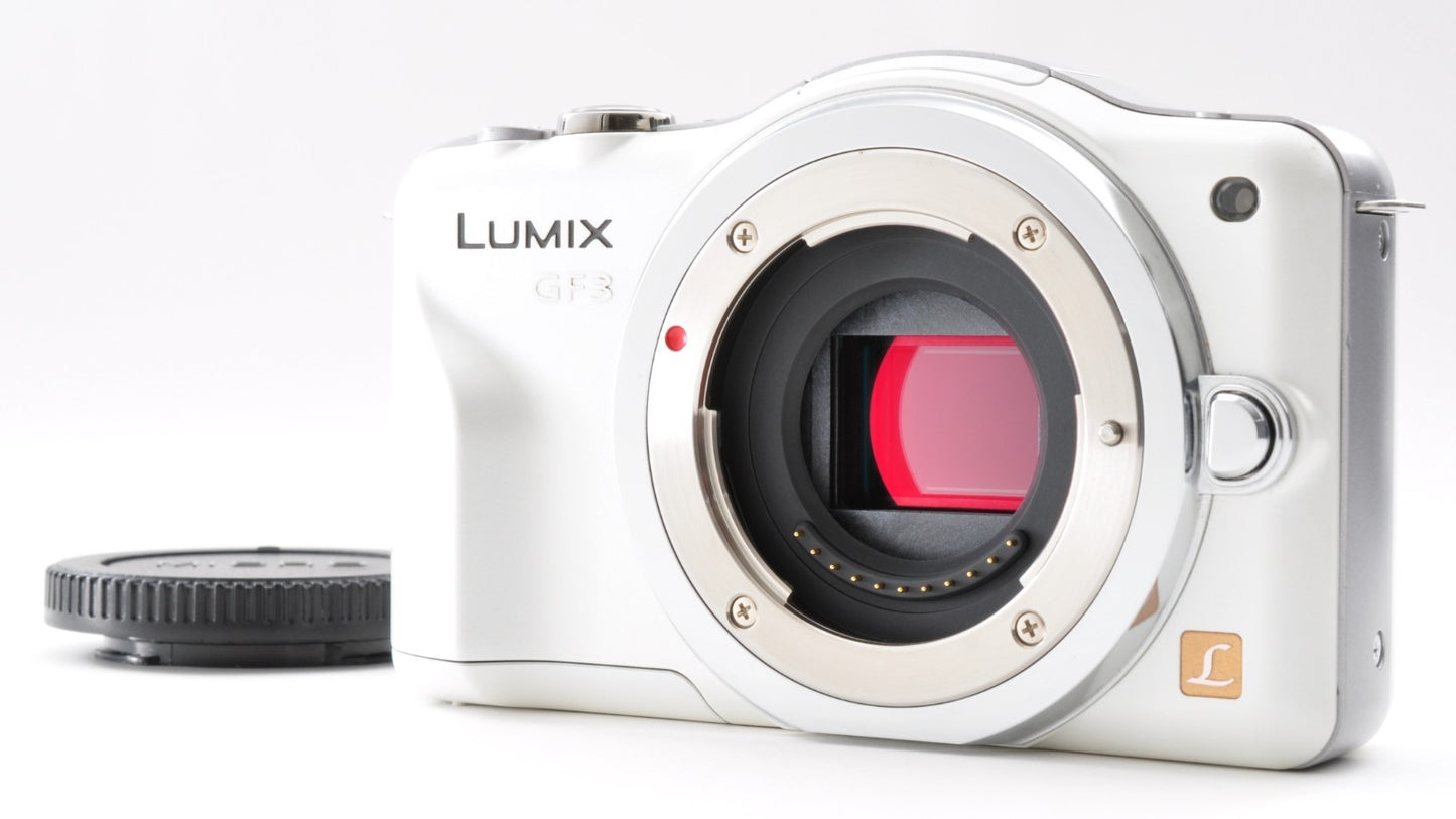 Panasonic LUMIX DMC-GF3 Digital Camera White Body Only Near Mint From Japan 0238