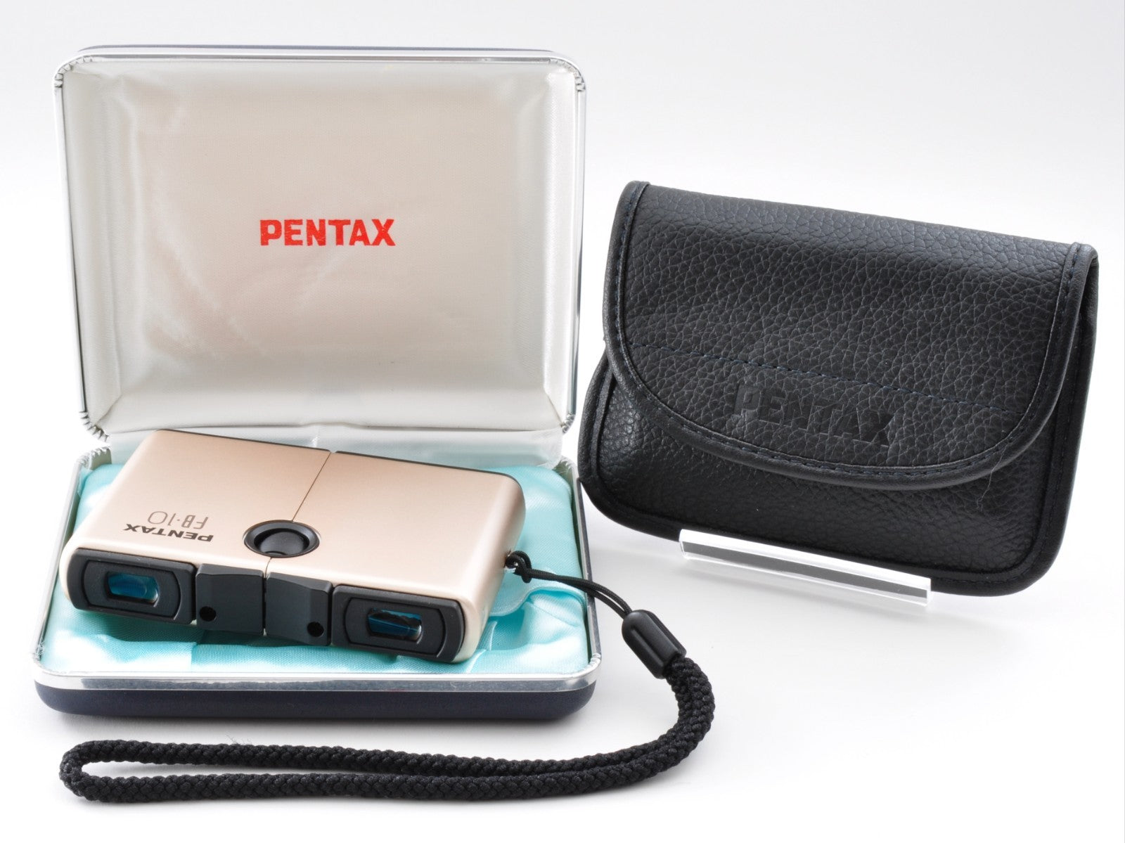 PENTAX FB-10 Rose Gold 10x18 6° Binocular 86x58x17mm 128g Near Mint Japan 0309