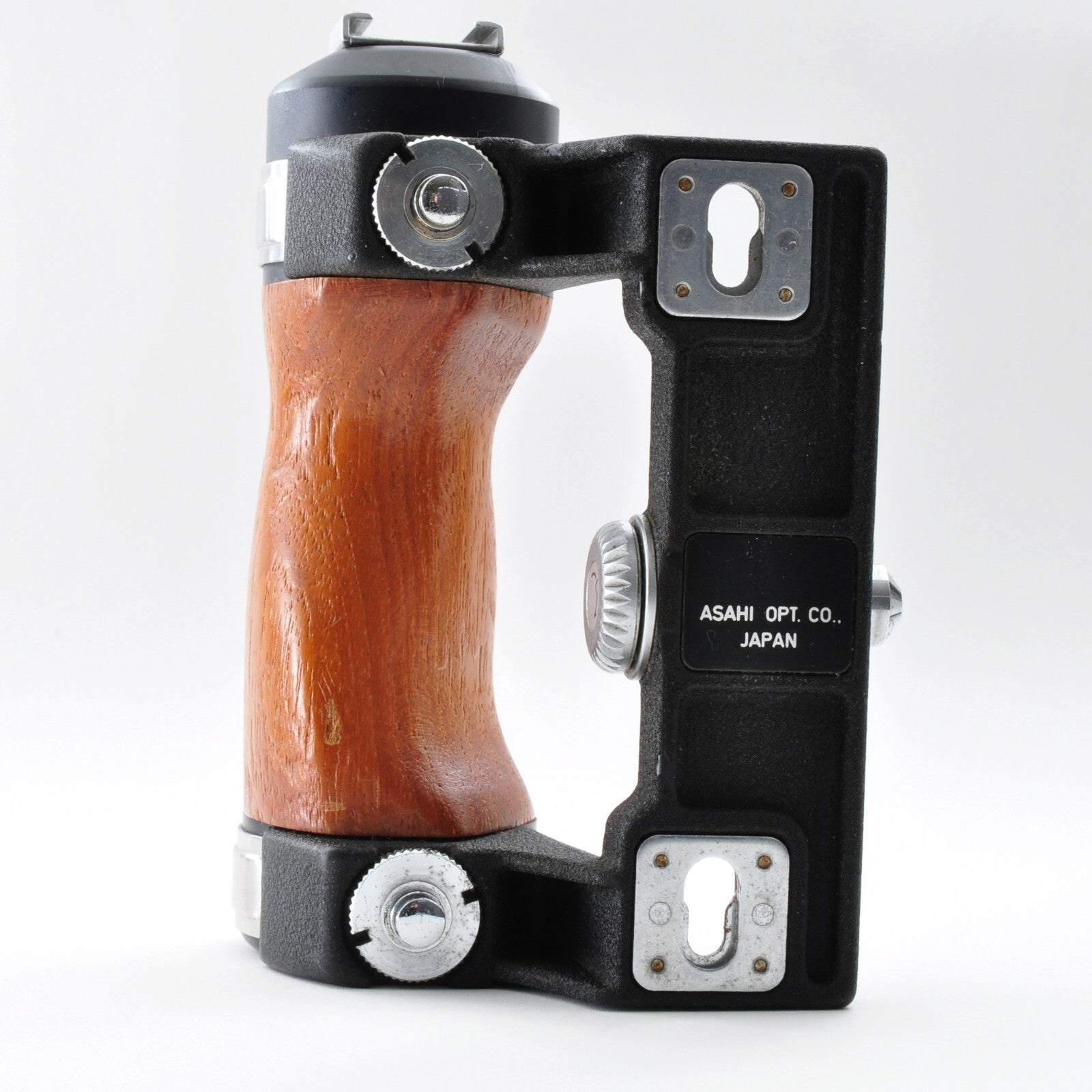 ASAHI PENTAX Wood Hand Grip For 6x7 67 67II Excellent+++++ From JAPAN y0035