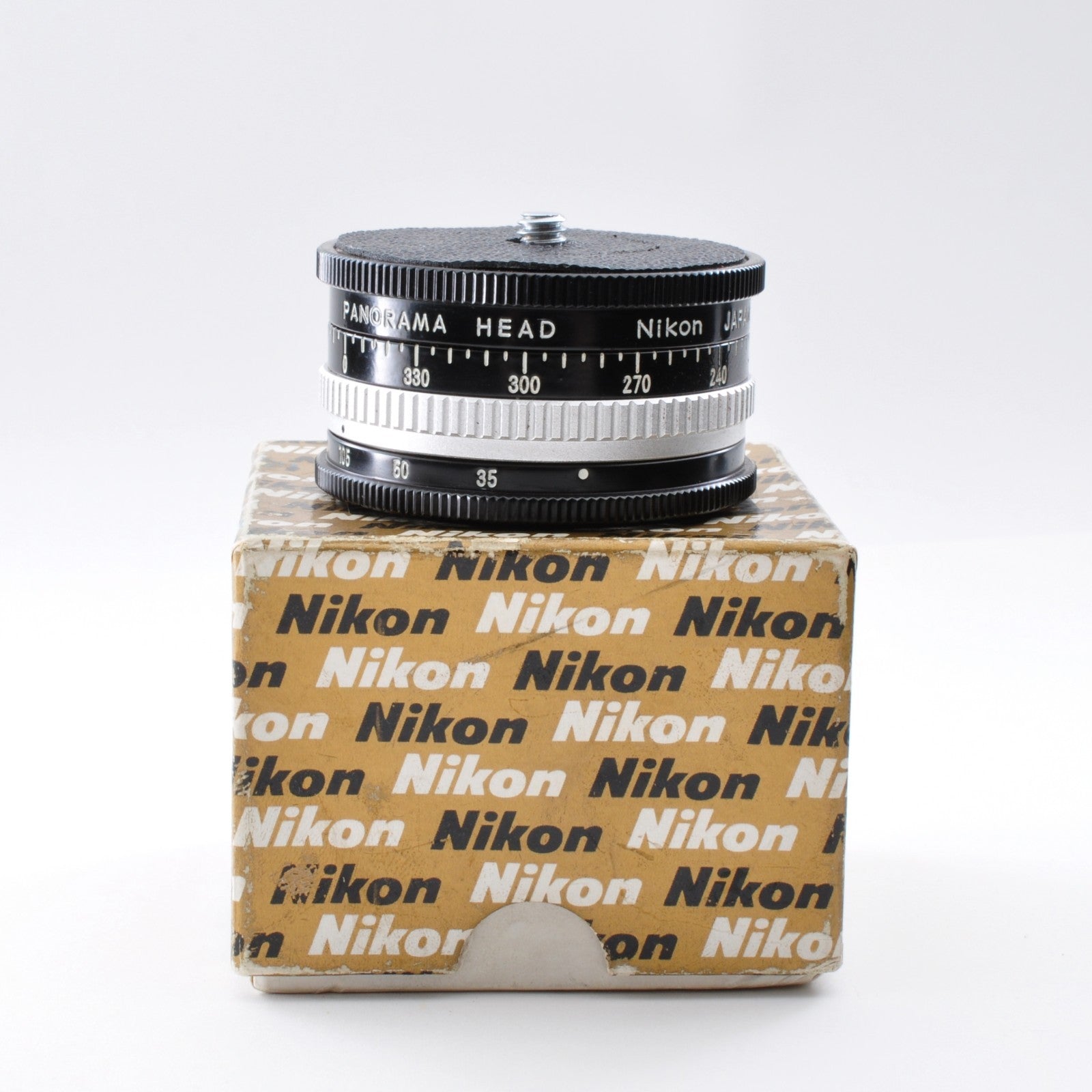 Nikon Panorama Head w/Leather Case,Box Excellent+++ From Japan y0114