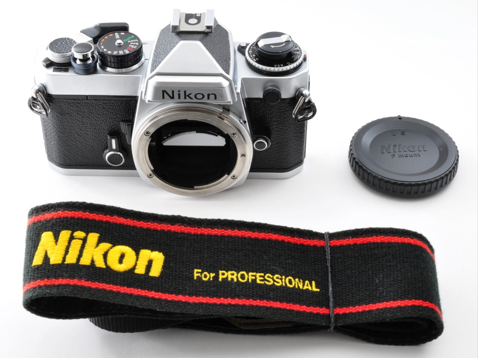 Nikon FE Silver Body SLR 35mm Film Camera Near Mint From Japan 0170
