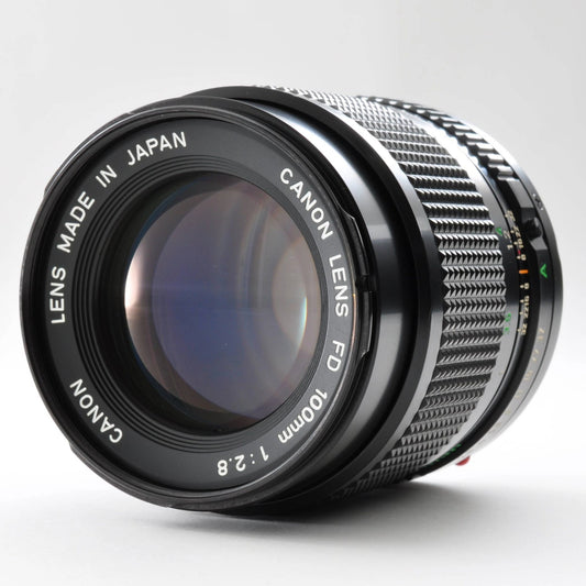 Canon NEW FD 100mm F/2.8 MF NFD Lens w/Filter Near Mint From Japan y0116