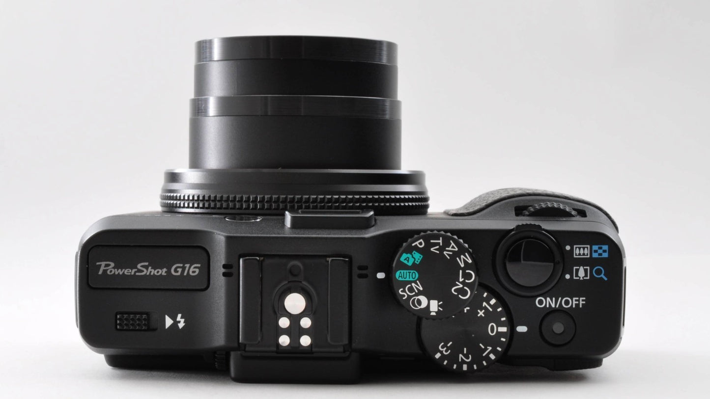 Canon PowerShot G16 12.1MP Compact Digital Camera Near Mint w/Box Japan f0010