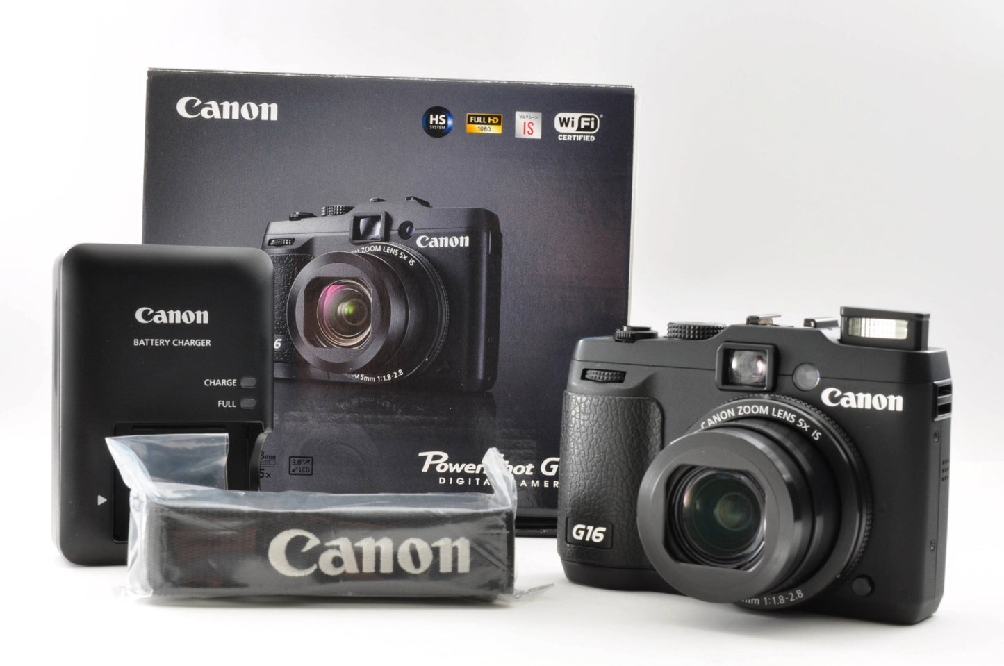 Canon PowerShot G16 12.1MP Compact Digital Camera Near Mint w/Box Japan f0010