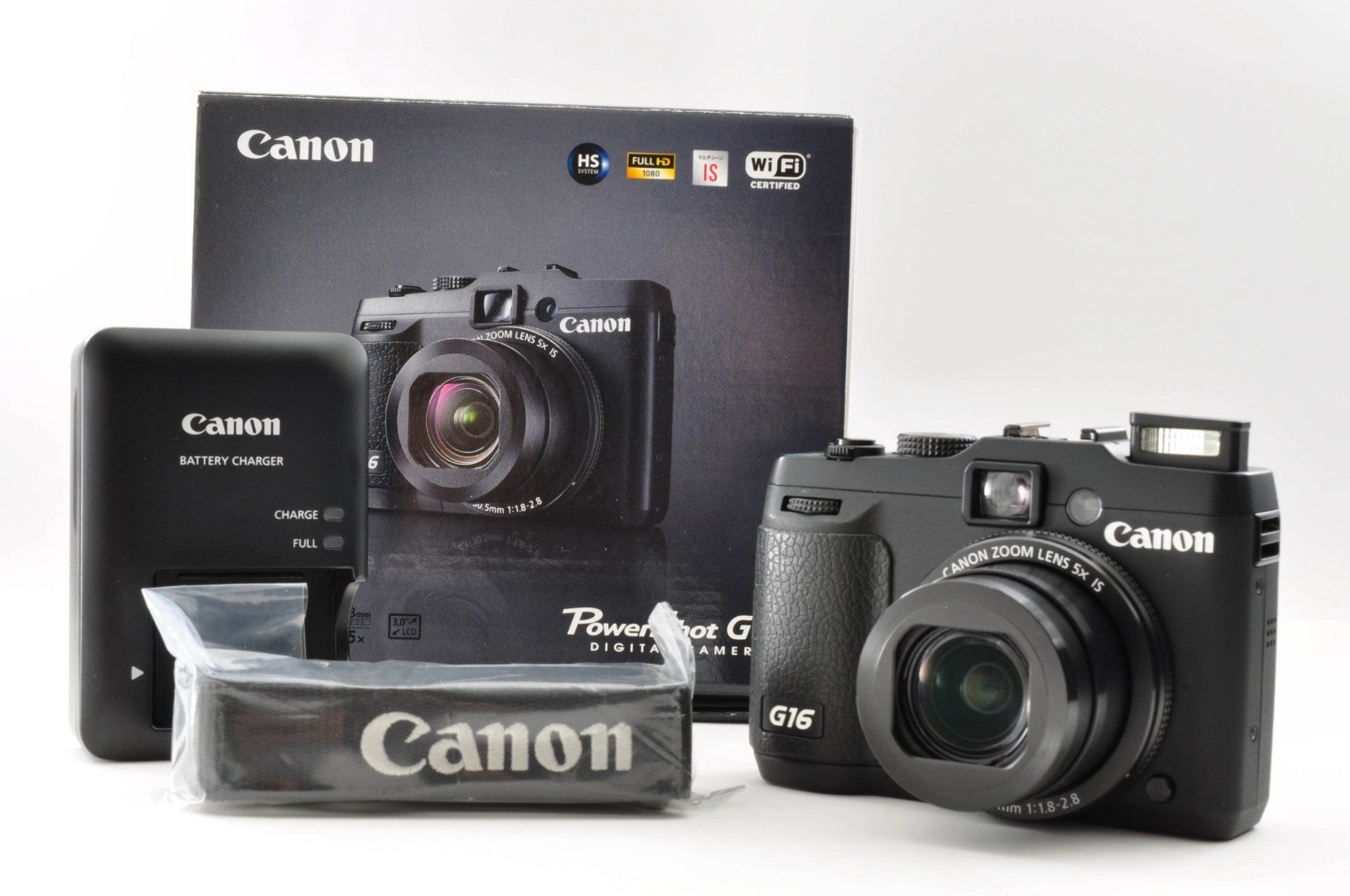 Canon PowerShot G16 12.1MP Compact Digital Camera Near Mint w/Box Japan f0010
