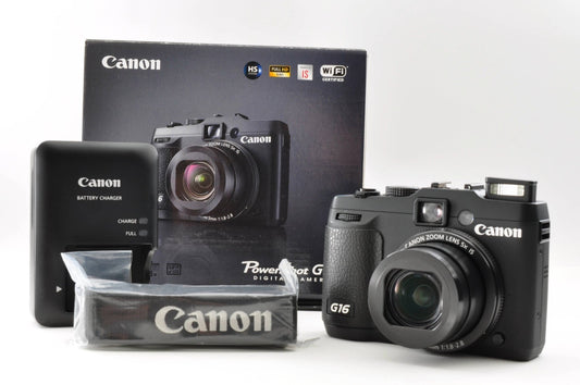 Canon PowerShot G16 12.1MP Compact Digital Camera Near Mint w/Box Japan f0010