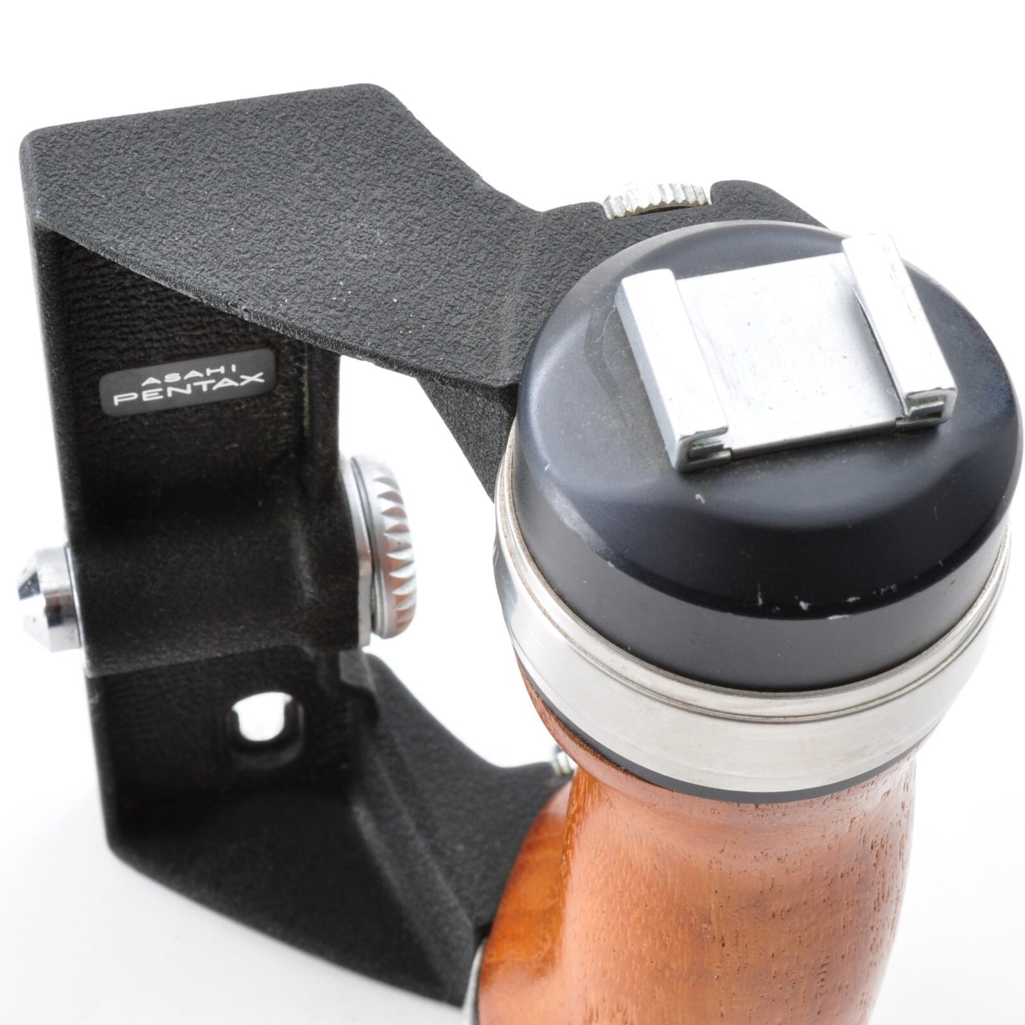 ASAHI PENTAX Wood Hand Grip For 6x7 67 67II Excellent+++++ From JAPAN y0035
