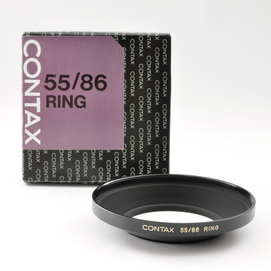 Contax 55/86 Adapter Ring Set up Ring w/Box Near Mint From Japan 0264