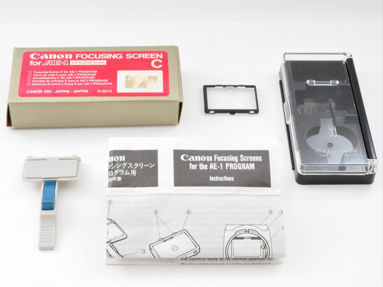 Canon focusing screen Type C for AE-1 PROGRAM MINT in BOX From Japan y0087