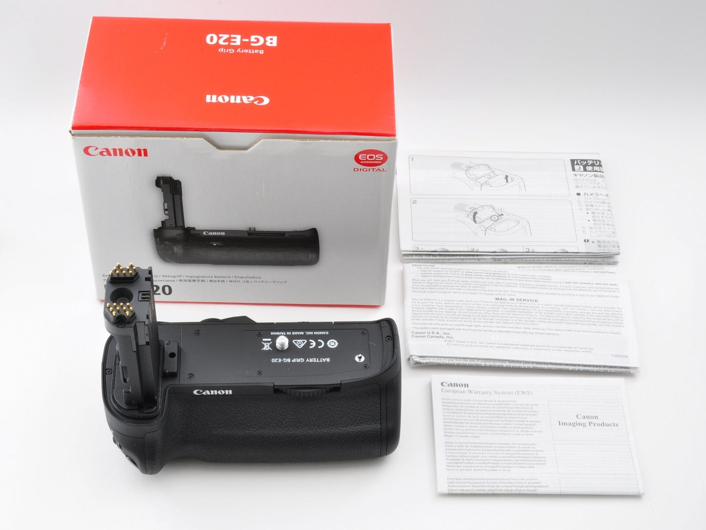Canon BG-E20 Battery Grip for EOS 5D Mark IV w/Box Near Mint From Japan 0145