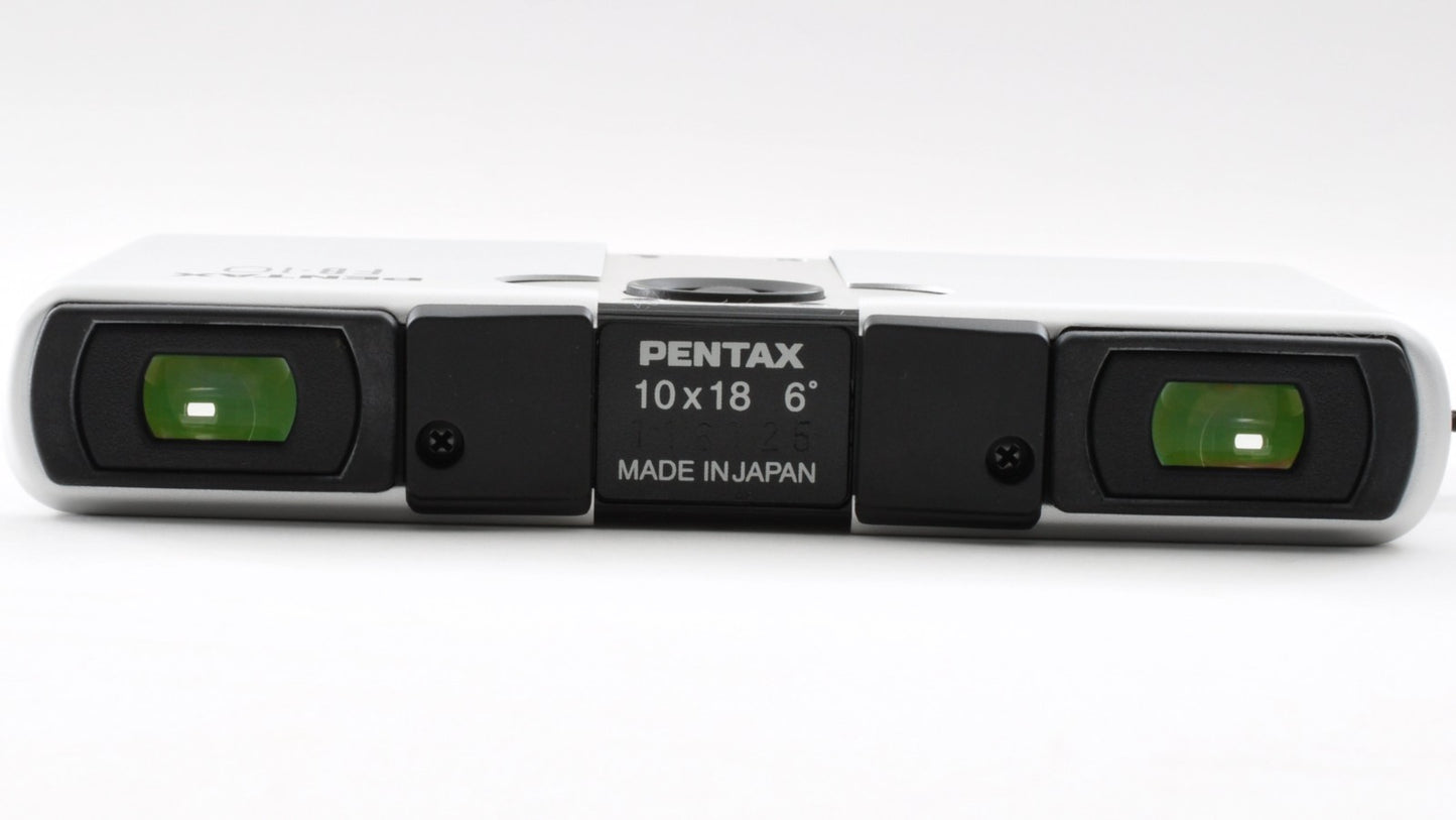 PENTAX FB-10 Silver 10x18 6° Binocular 86x58x17mm 128g Near Mint From Japan 0311