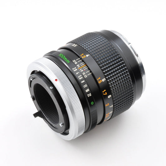 Canon FD 100mm f/2.8 Silver Nose "O" Portrait Prime MF Lens NEAR MINT Japan 0305