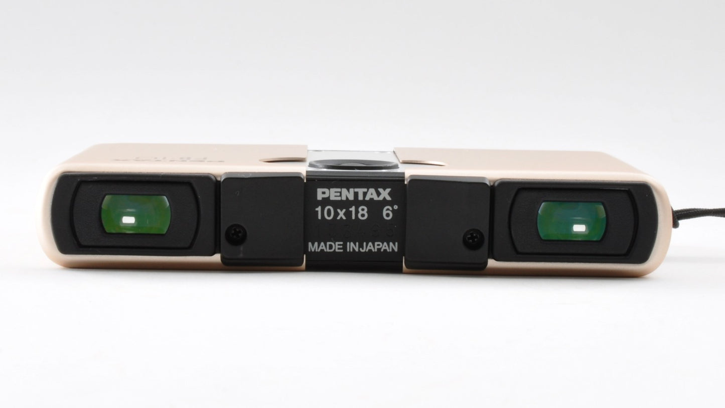 PENTAX FB-10 Rose Gold 10x18 6° Binocular 86x58x17mm 128g Near Mint Japan 0309