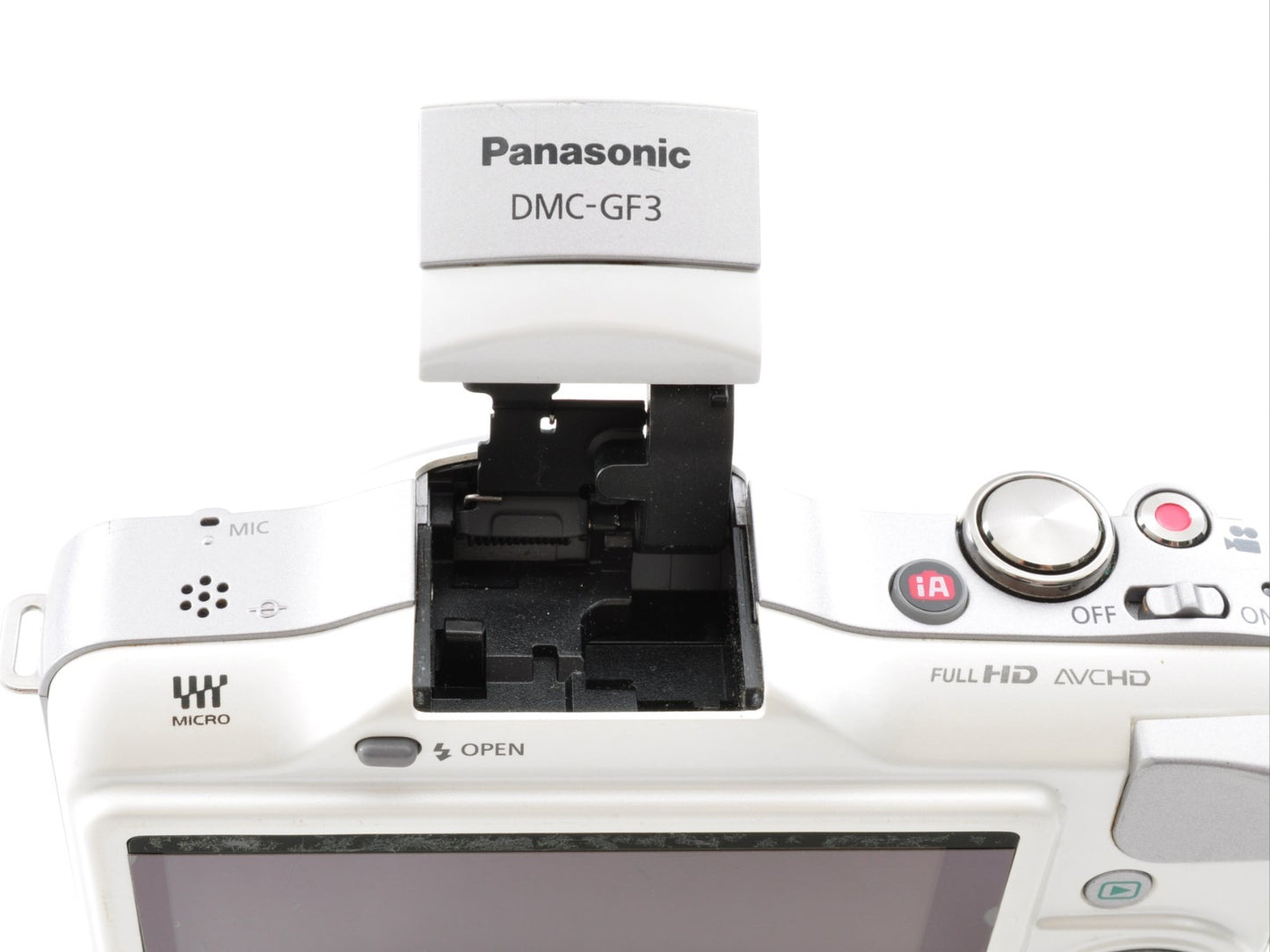 Panasonic LUMIX DMC-GF3 Digital Camera White Body Only Near Mint From Japan 0238