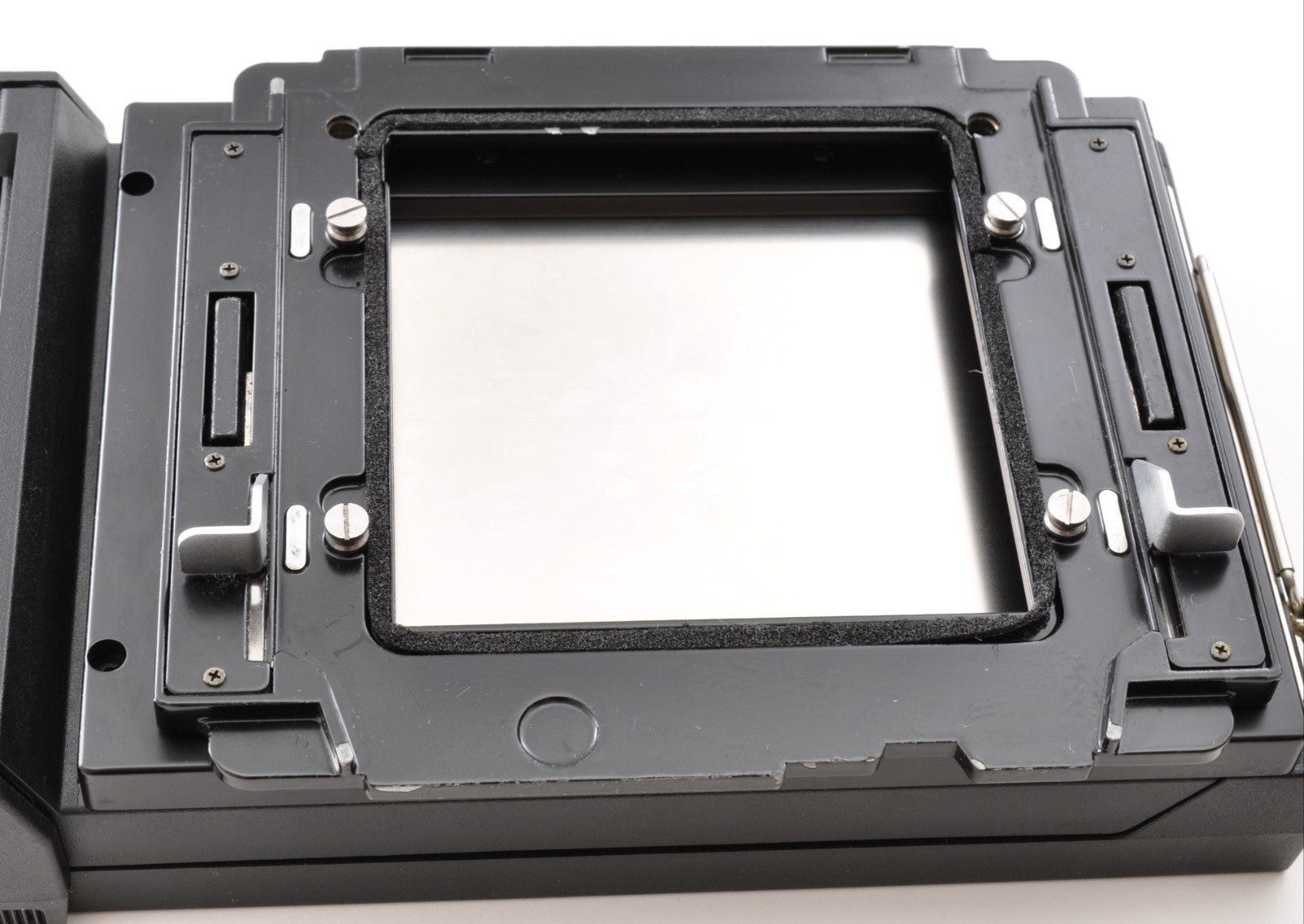 Mamiya Press Universal Polaroid Back Holder Model3 w/Box,Mask,Manual Japan 0274