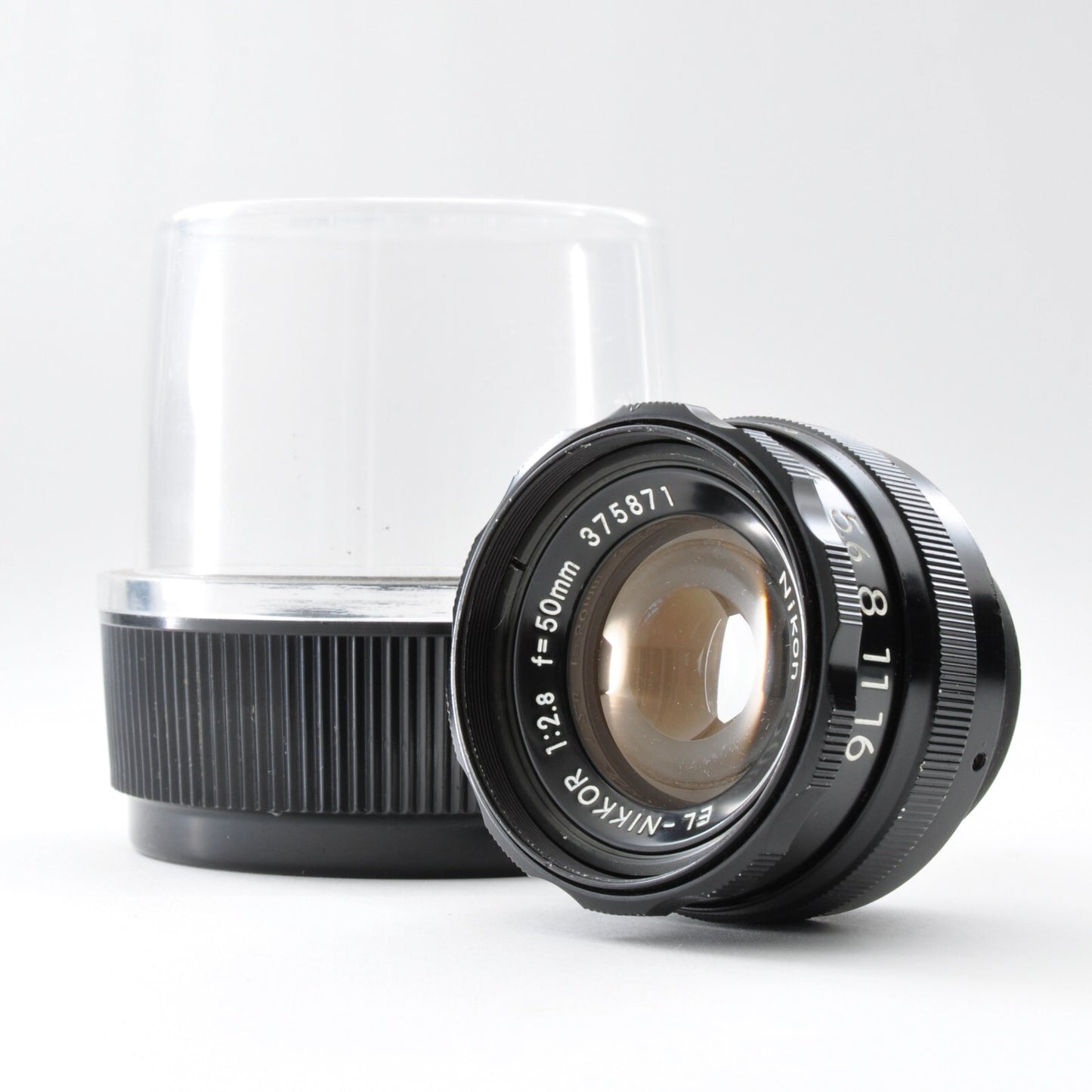 Nikon EL Nikkor 50mm F/2.8 Enlarging Lens M39 w/Case Excellent Japan 0183