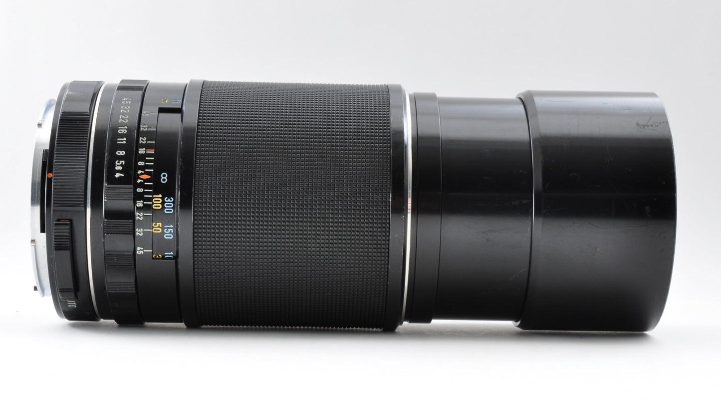 PENTAX SMC TAKUMAR 300mm F/4 Telephoto Lens for 6x7 mount w/Case Near Mint Japan