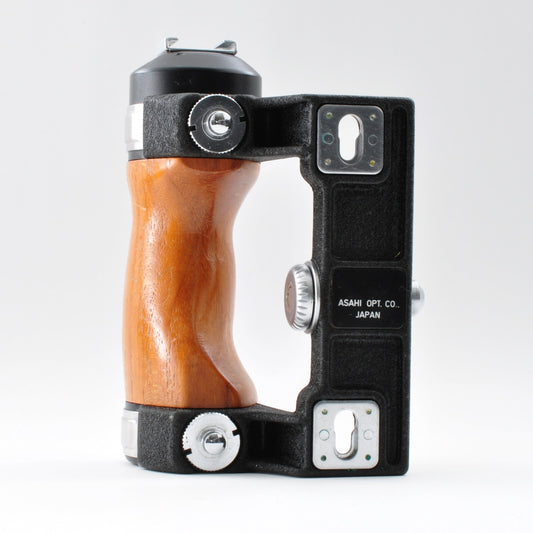 ASAHI PENTAX Wood Hand Grip For 6*7 6x7 67 67II  Excellent+++ From JAPAN 0161