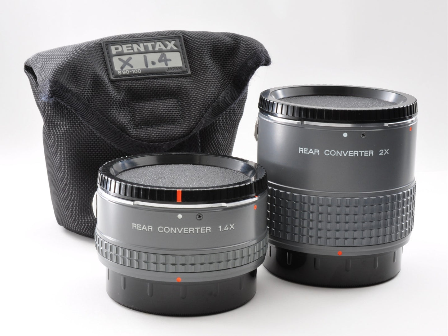 PENTAX 67 6x7 Rear Converter 1.4x 2x w/Case Near Mint From Japan 0277/y0110