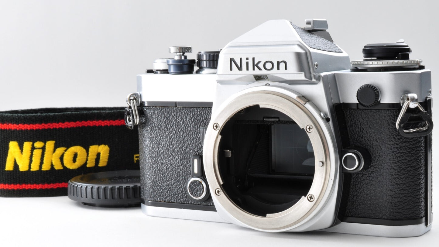 Nikon FE Silver Body SLR 35mm Film Camera Near Mint From Japan 0170