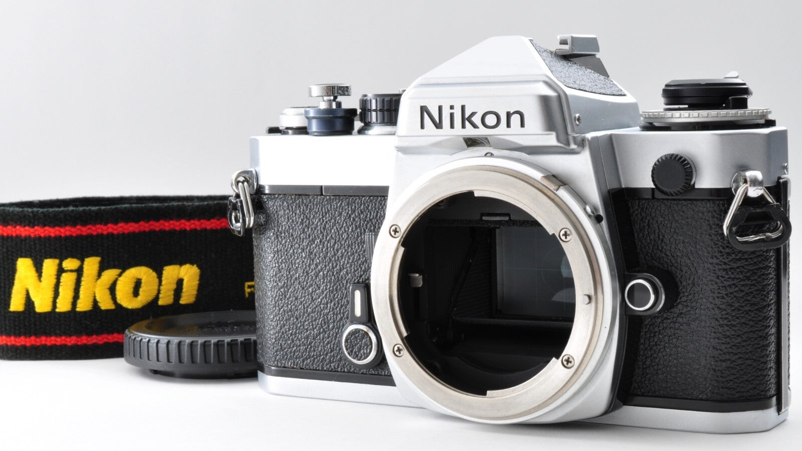Nikon FE Silver Body SLR 35mm Film Camera Near Mint From Japan 0170