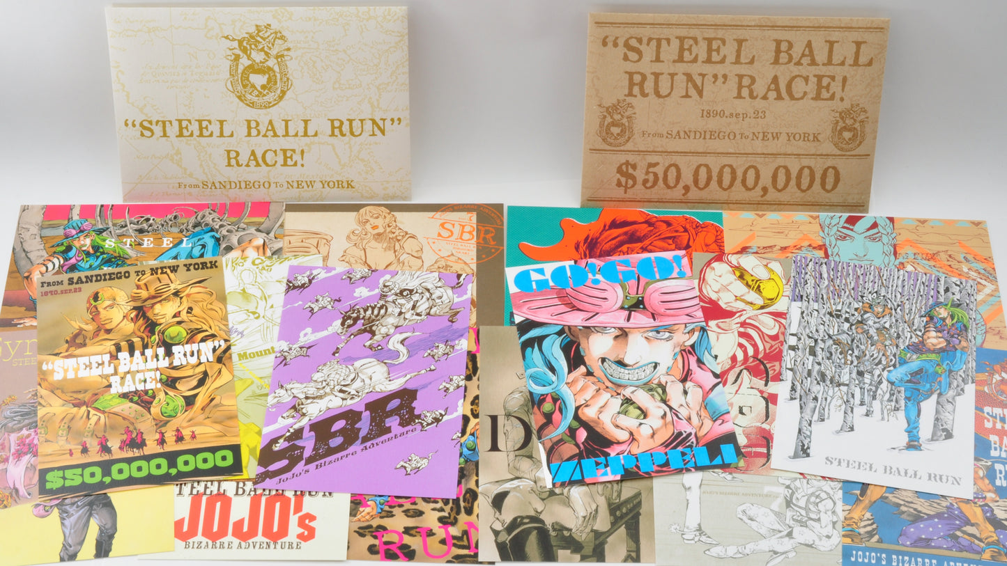 JoJo's Bizarre Adventure: Steel Ball Run – Postcard Set A & B | JoJo Caravan Exclusive