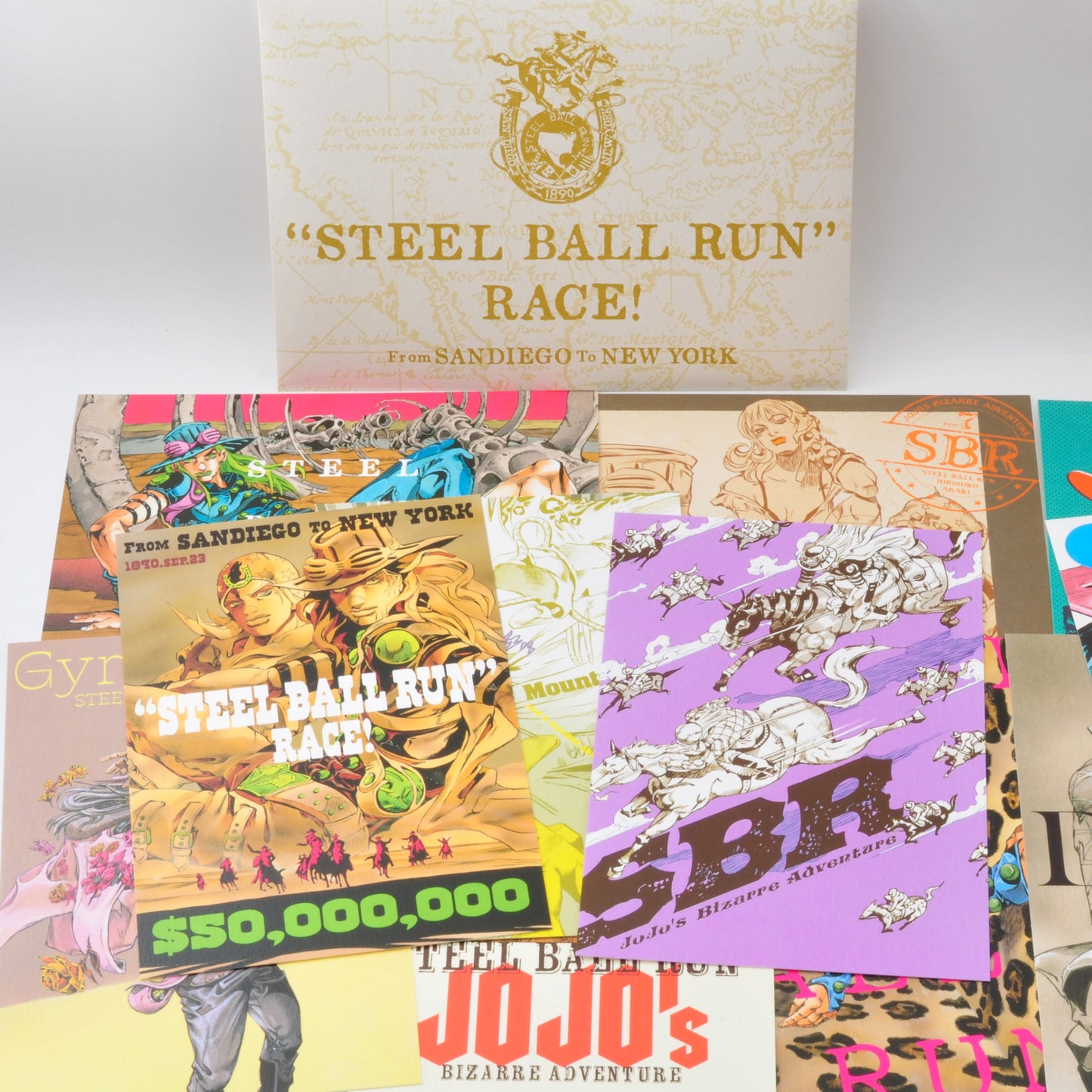 JoJo's Bizarre Adventure: Steel Ball Run – Postcard Set A & B | JoJo Caravan Exclusive
