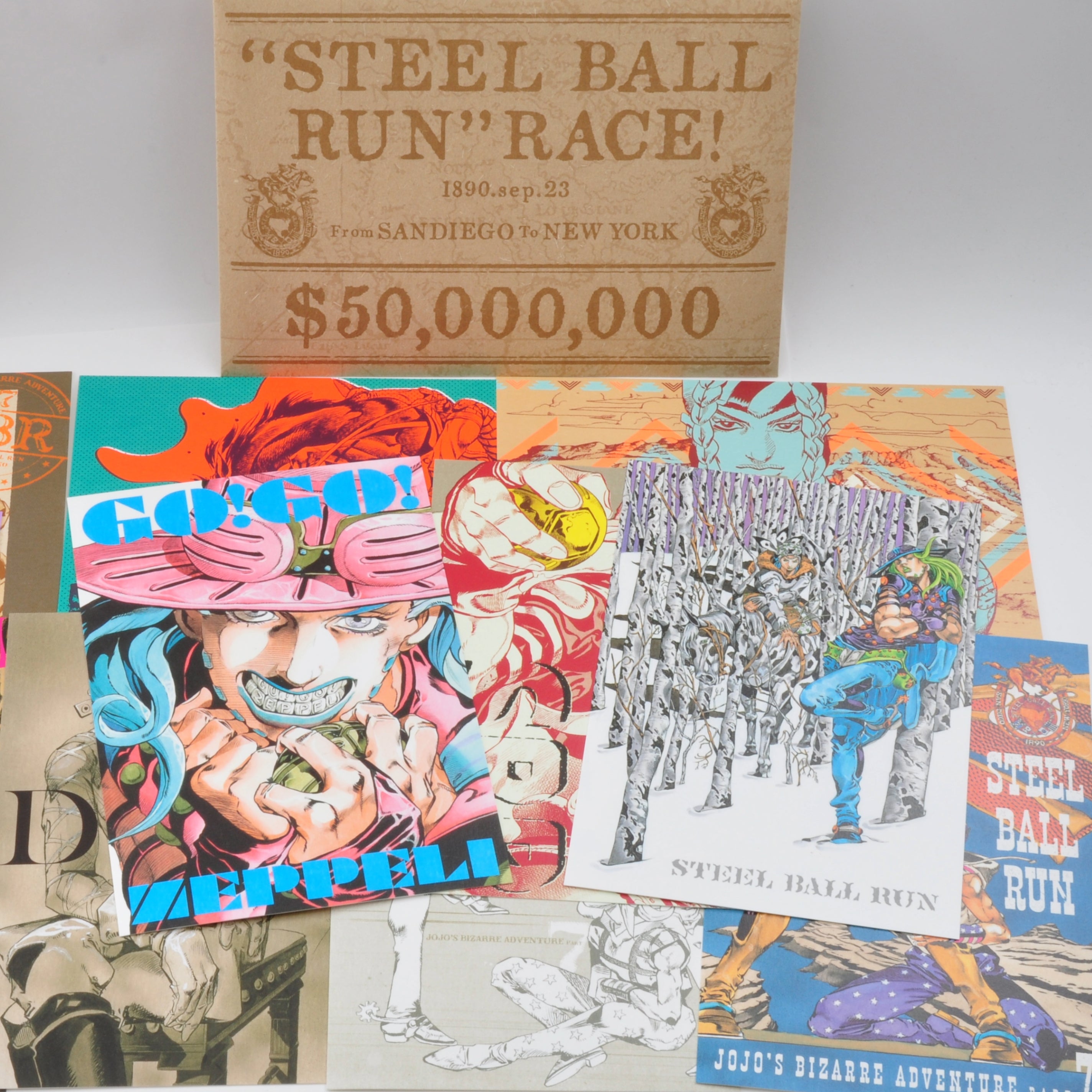 JoJo's Bizarre Adventure Steel Ball Run Postcard Set | JoJo