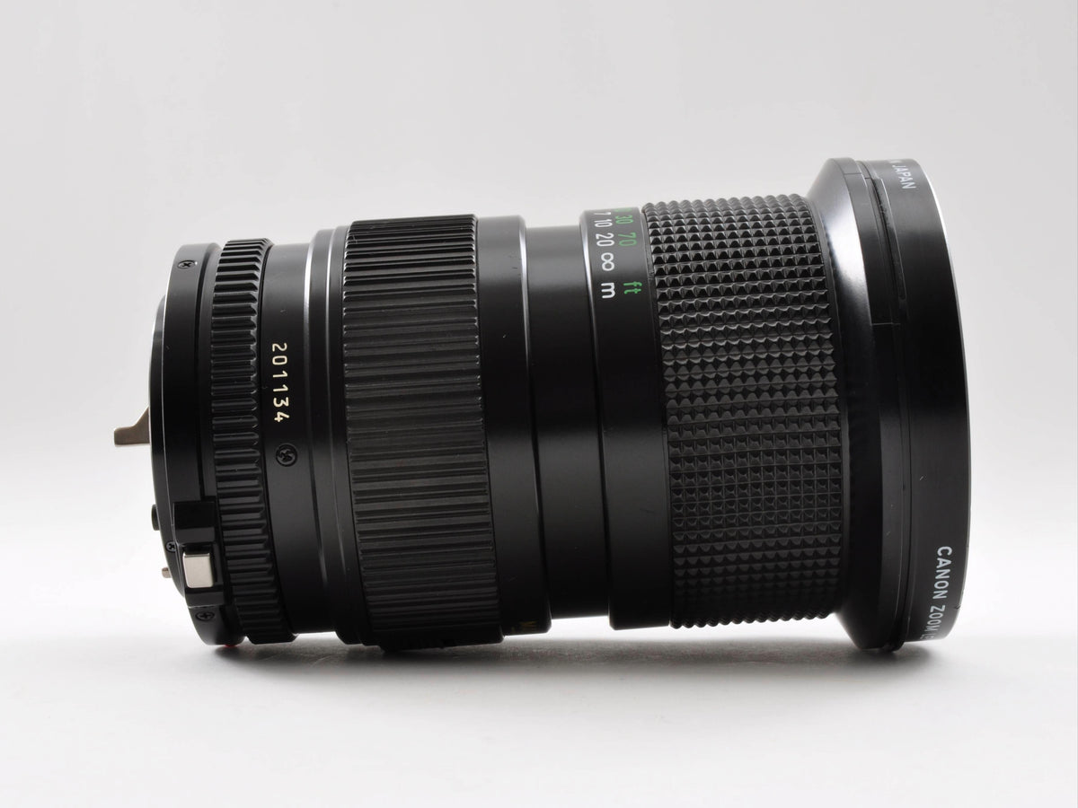 Canon New FD NFD 35-105mm f/3.5 MF Zoom Macro Lens w/Hood Near Mint From Japan 0326