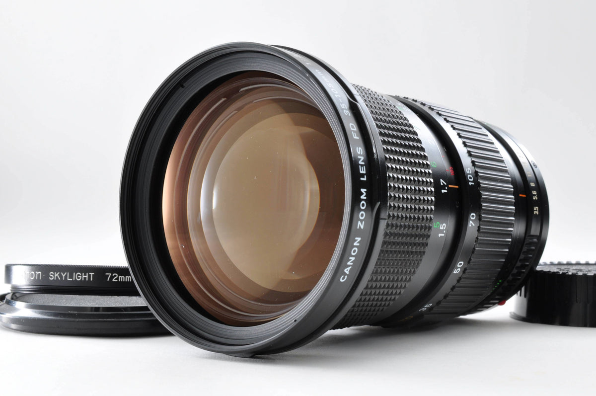 Canon New FD NFD 35-105mm f/3.5 MF Zoom Macro Lens w/Filter Near Mint From Japan 0327