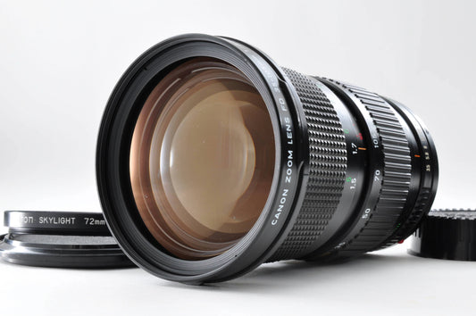 Canon New FD NFD 35-105mm f/3.5 MF Zoom Macro Lens w/Filter Near Mint From Japan 0327