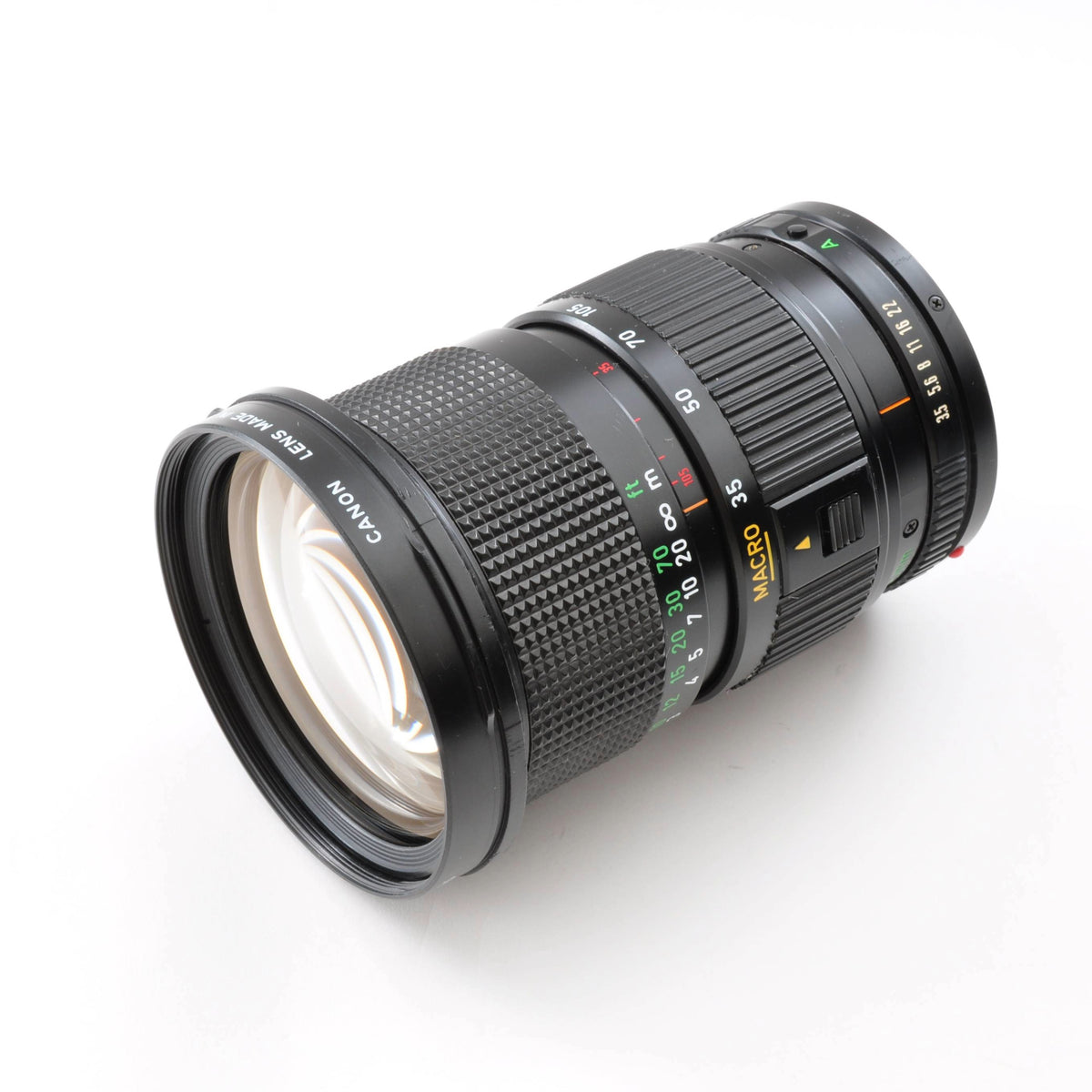 Canon New FD NFD 35-105mm f/3.5 MF Zoom Macro Lens w/Filter Near Mint From Japan 0327