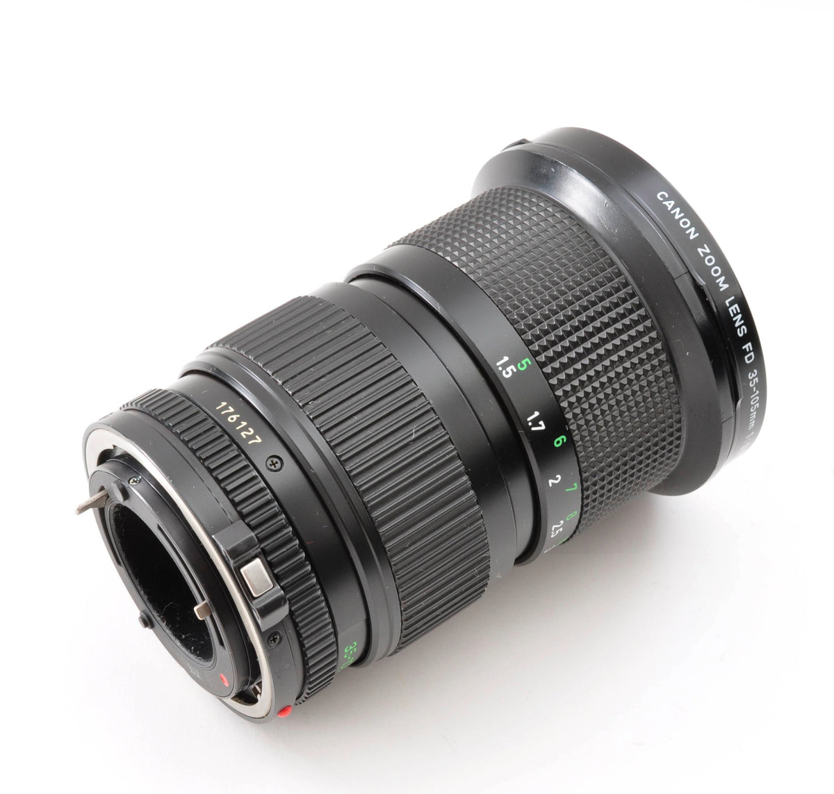 Canon New FD NFD 35-105mm f/3.5 MF Zoom Macro Lens w/Filter Near Mint From Japan 0327
