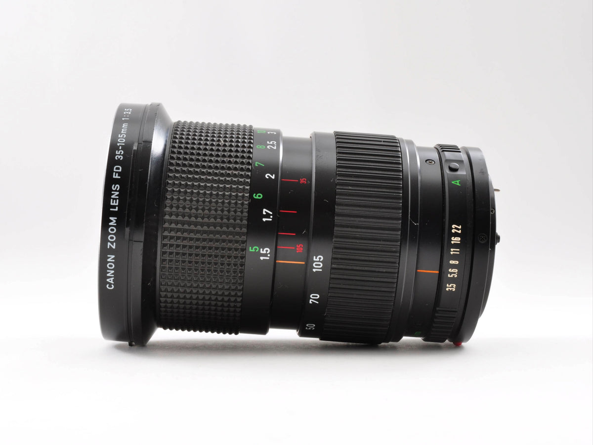 Canon New FD NFD 35-105mm f/3.5 MF Zoom Macro Lens w/Filter Near Mint From Japan 0327