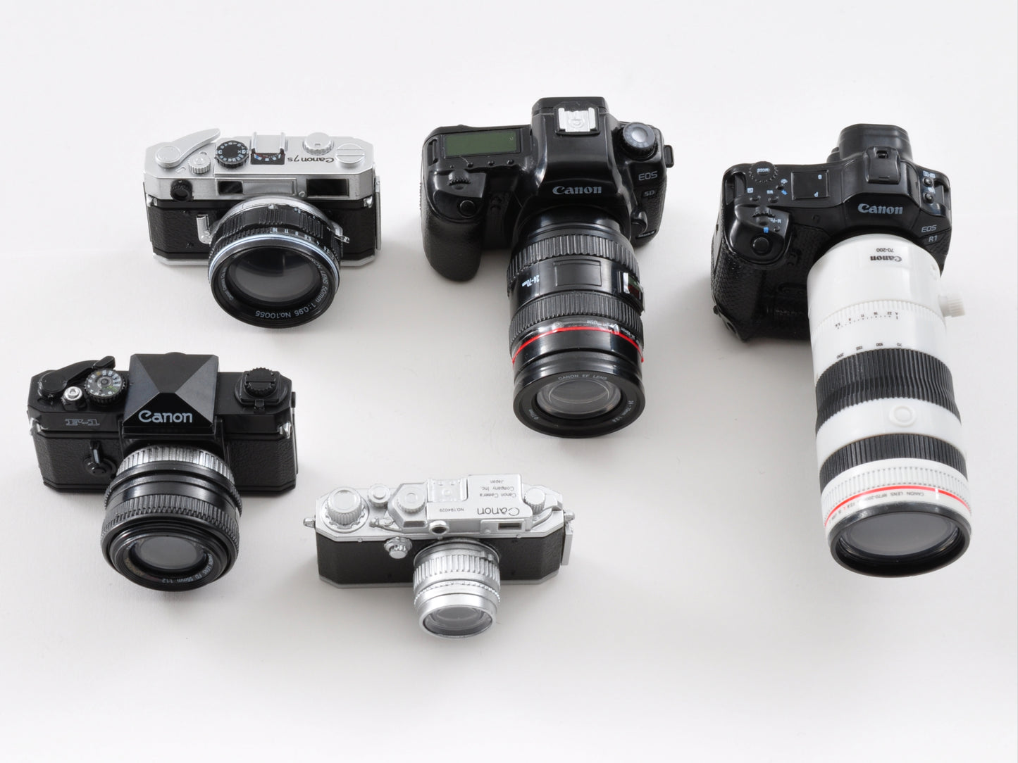 Canon Miniature Camera Collection - Official Japanese Bandai Gashapon (Set of 5)